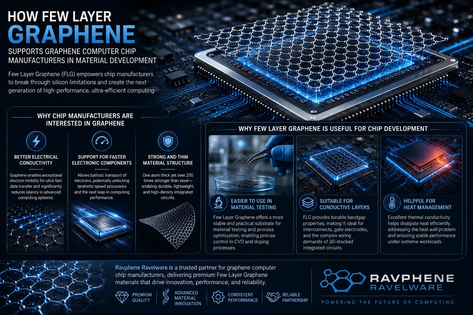 How Few Layer Graphene Supports Graphene Computer Chip Manufacturers in Material Development