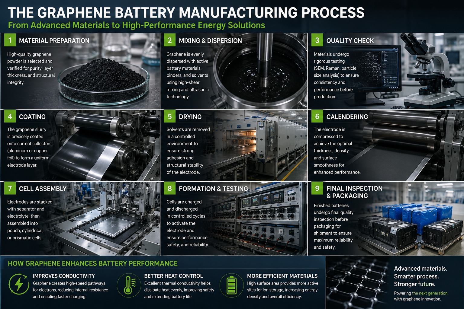 What Happens in the Graphene Battery Manufacturing Process