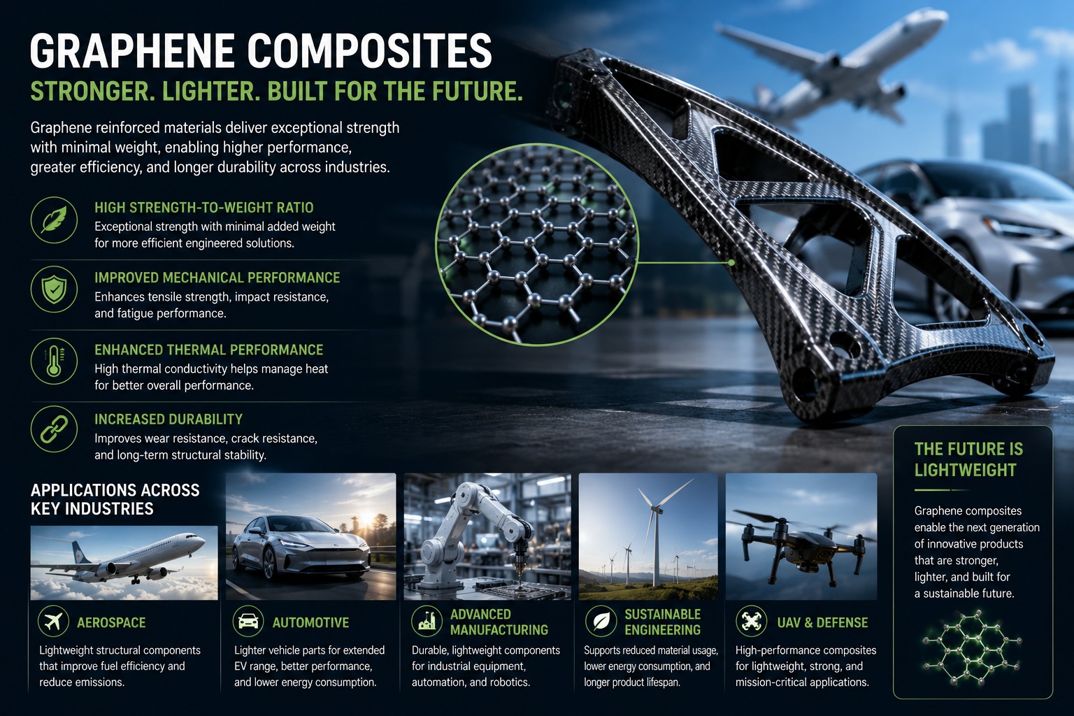 Graphene Composites: Lightweight Materials with Enhanced Performance