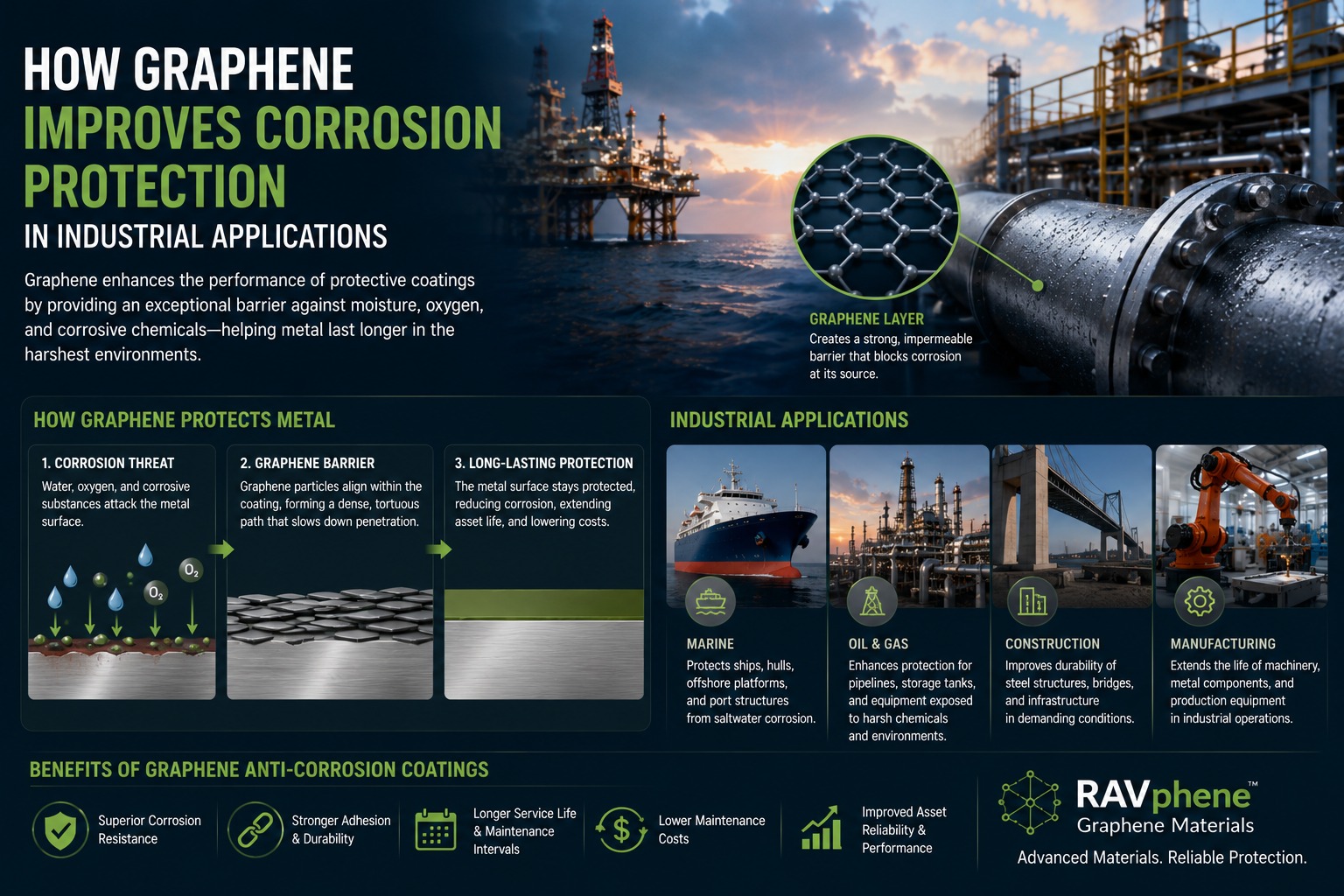 How Graphene Improves Corrosion Protection in Industrial Applications | RAVphene